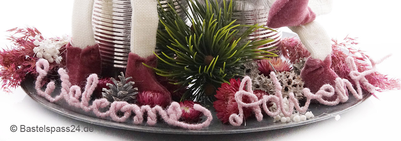 Adventsdeko kaufen Kränze Schalen Kerzen Wichtel uvm