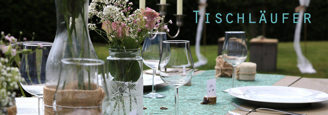 Tischläufer für Hochzeit Kommunion Konfirmation